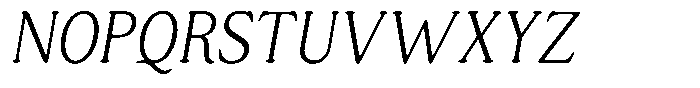 Astheric Thin Condensed Italic Font UPPERCASE