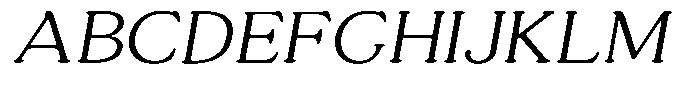 Astheric Thin Expanded Italic Font UPPERCASE