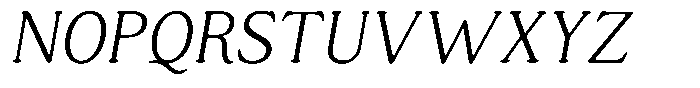 Astheric Thin Semi Condensed Italic Font UPPERCASE