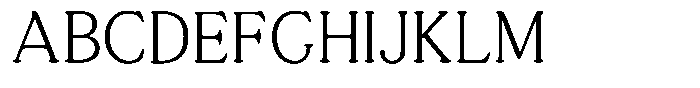 Astheric Thin Semi Condensed Font UPPERCASE