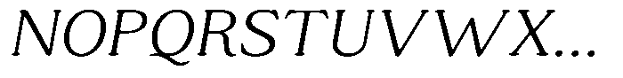 Astheric Thin Semi Expanded Italic Font UPPERCASE