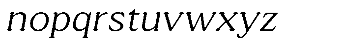 Astheric Thin Semi Expanded Italic Font LOWERCASE