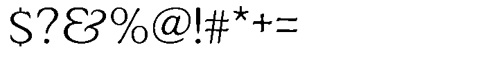 Astheric Thin Font OTHER CHARS
