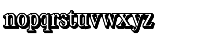 Asthetic Extrude Right Font LOWERCASE