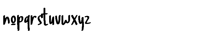Astigan Font LOWERCASE