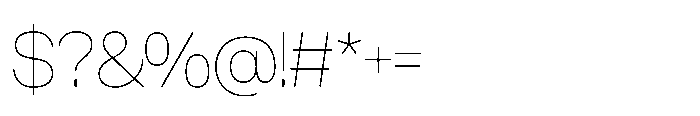 Astigmatic Astigmatic Thin Font OTHER CHARS