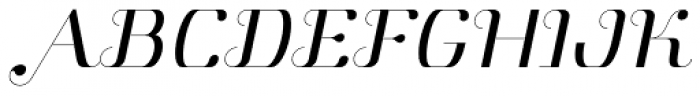 Aston Light Italic Font UPPERCASE