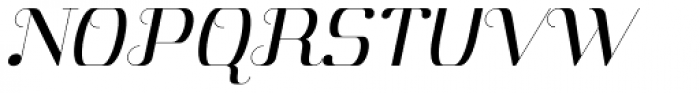 Aston Light Italic Font UPPERCASE