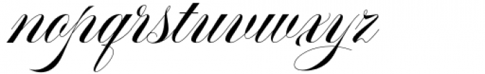 Aston Script Pro Normal Regular Font LOWERCASE