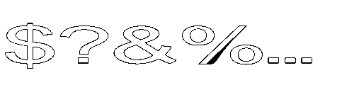 Astonia Eleganty Expand Regular Font OTHER CHARS