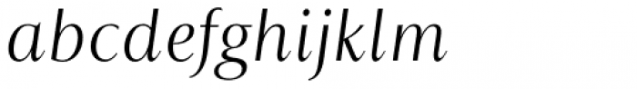 Astoria Classic Sans Light Italic Font LOWERCASE