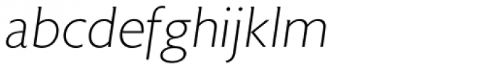 Astoria ExtraLight Italic Font LOWERCASE