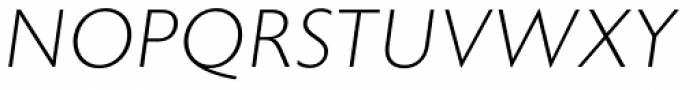 Astoria Sans ExtraLight Italic Font UPPERCASE