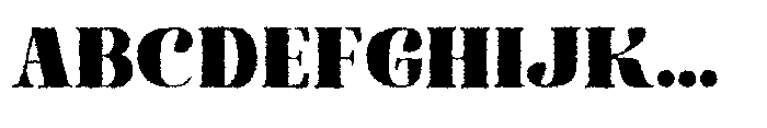 Astoria heavy Distort Font UPPERCASE
