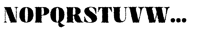 Astoria heavy Distort Font UPPERCASE
