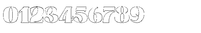 Astoria heavy Outline 1 Font OTHER CHARS