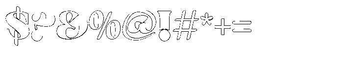Astoria heavy Outline 1 Font OTHER CHARS
