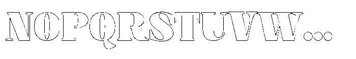 Astoria heavy Outline 1 Font UPPERCASE