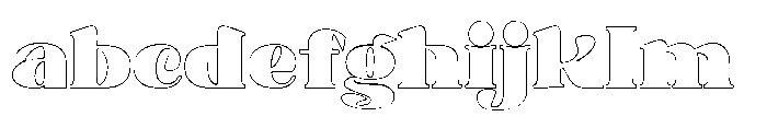 Astoria heavy Outline 1 FONT