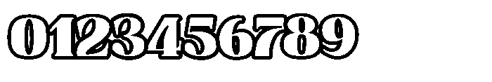 Astoria heavy Outline 2 Font OTHER CHARS