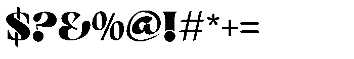 Astoria heavy Regular Font OTHER CHARS