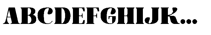 Astoria heavy Regular Font UPPERCASE