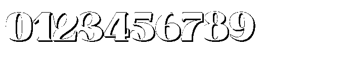 Astoria heavy Shadow Font OTHER CHARS