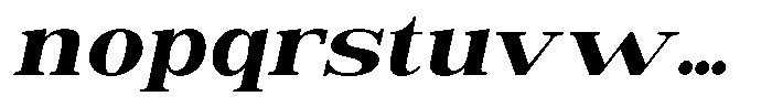 Astorina Black Expanded Slanted Font LOWERCASE