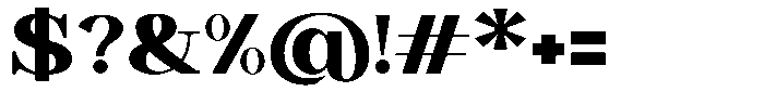 Astorina Black Expanded Font OTHER CHARS
