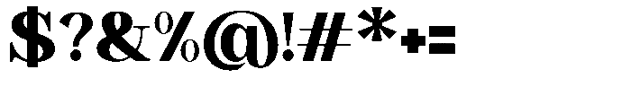 Astorina Black Font OTHER CHARS