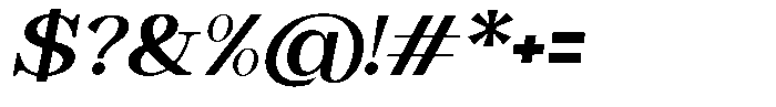 Astorina Bold Expanded Slanted Font OTHER CHARS