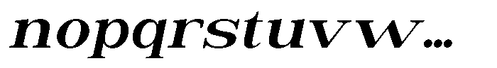 Astorina Bold Expanded Slanted Font LOWERCASE