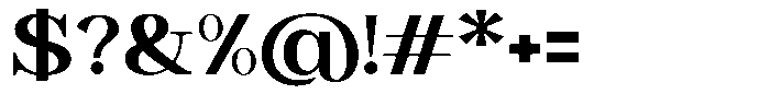 Astorina Bold Expanded Font OTHER CHARS