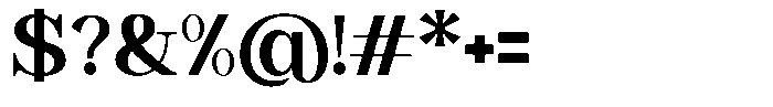 Astorina Bold Font OTHER CHARS