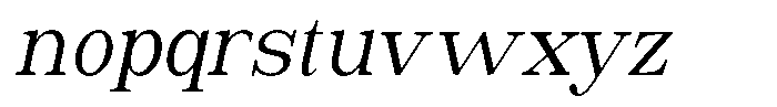 Astorina Condensed Slanted Font LOWERCASE