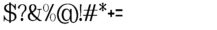 Astorina Condensed Font OTHER CHARS