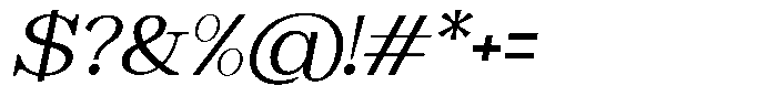 Astorina Expanded Slanted Font OTHER CHARS