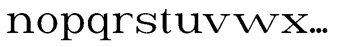 Astorina Expanded Font LOWERCASE
