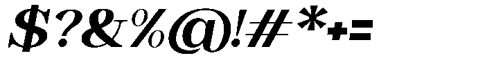 Astorina Extra Bold Expanded Slanted Font OTHER CHARS