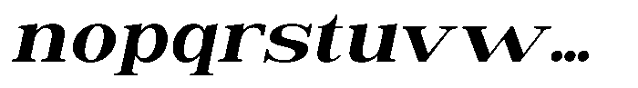 Astorina Extra Bold Expanded Slanted Font LOWERCASE