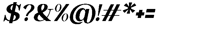 Astorina Extra Bold Slanted Font OTHER CHARS