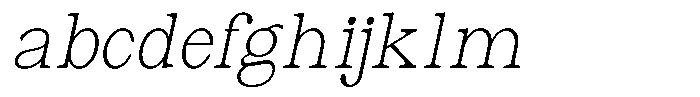 Astorina Extra Light Condensed Slanted FONT