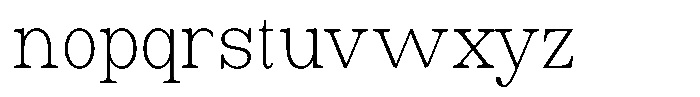 Astorina Extra Light Condensed Font LOWERCASE