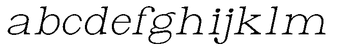 Astorina Extra Light Expanded Slanted FONT