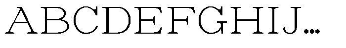 Astorina Extra Light Expanded Font UPPERCASE
