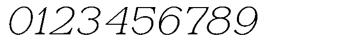 Astorina Extra Light Slanted Font OTHER CHARS