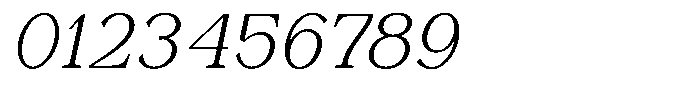 Astorina Light Condensed Slanted Font OTHER CHARS