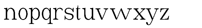 Astorina Light Condensed Font LOWERCASE