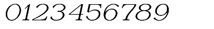 Astorina Light Expanded Slanted Font OTHER CHARS