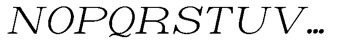 Astorina Light Expanded Slanted Font UPPERCASE